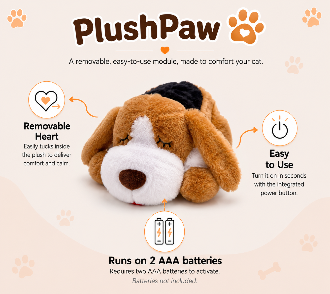 PlushPaw™ Calming Companion