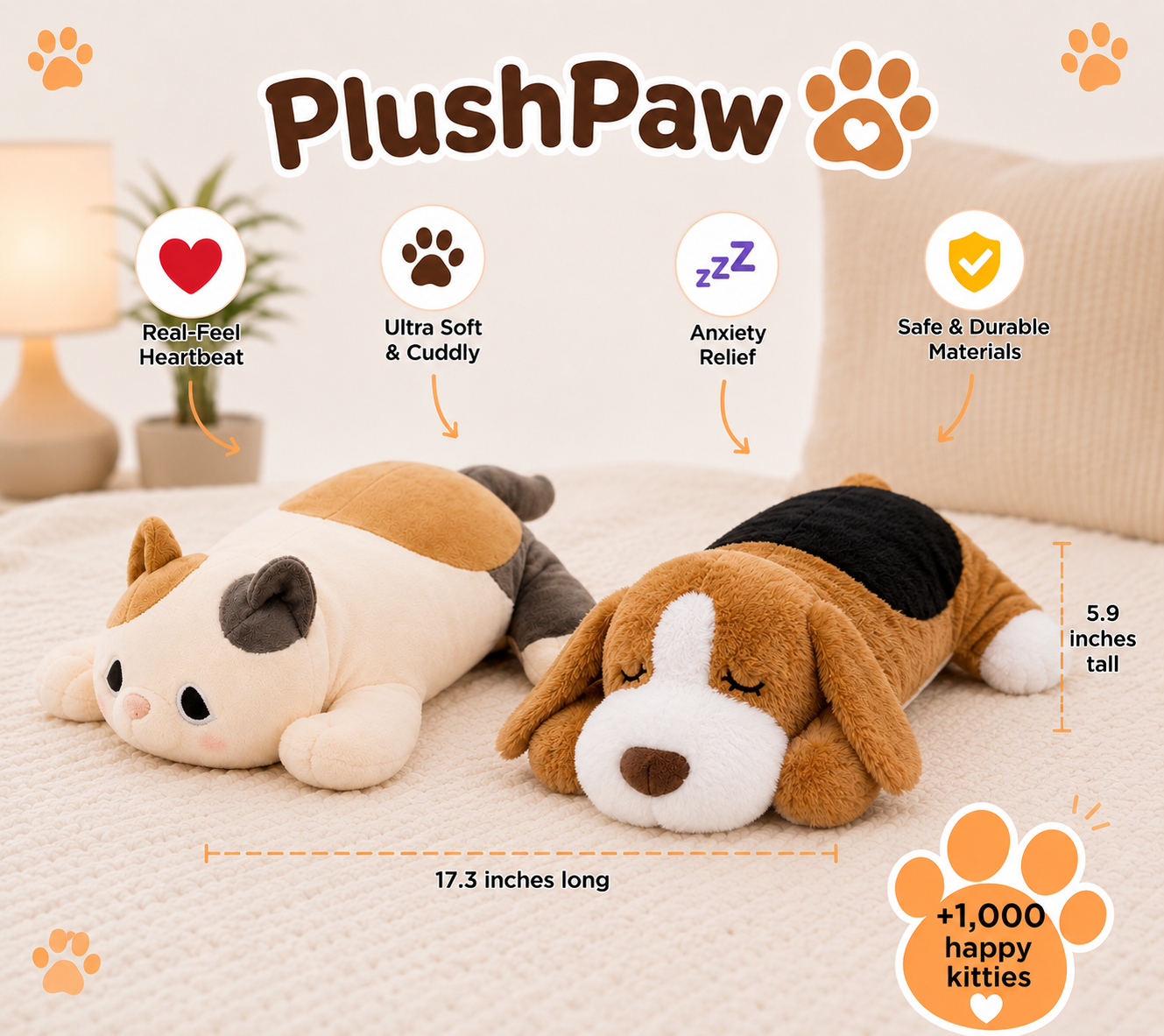 PlushPaw™ Calming Companion